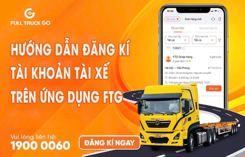 HƯỚNG DẪN ĐĂNG KÝ TÀI KHOẢN TRÊN APP FTG DÀNH CHO TÀI XẾ
