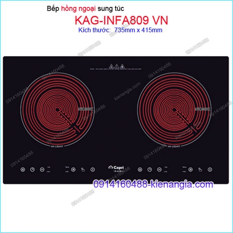 Bếp điện hồng ngoại đôi vui vẻ Capri KAG-INFA809 VN