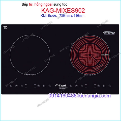 Bếp từ kết hợp hồng ngoại tiện nghi Capri KAG-MIXES902 VN