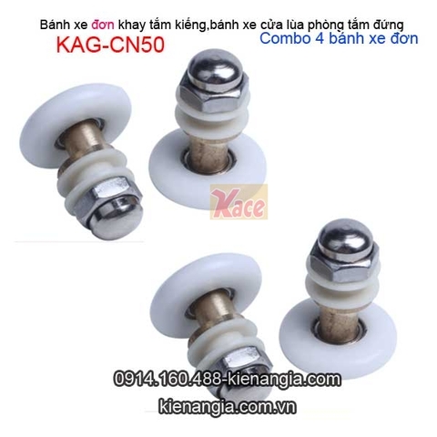 Bánh xe cửa lùa D25mm phòng tắm kiếng đứng KAG-CN50