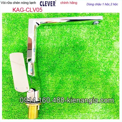 Vòi chậu rửa chén nóng lạnh CLEVER CHÍNH HÃNG KAG-CLV05