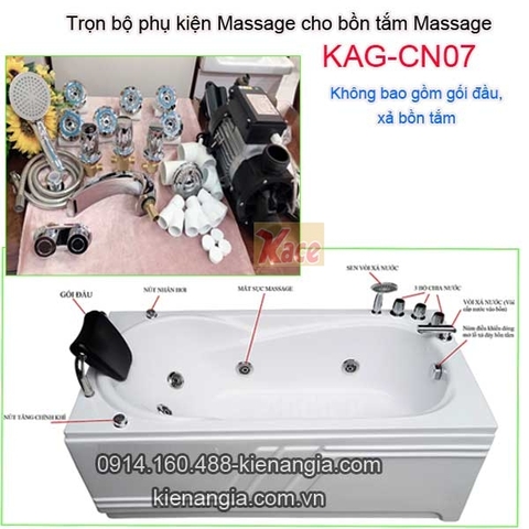 Trọn bộ phụ kiện massage bồn tắm Massage KAG-CN07