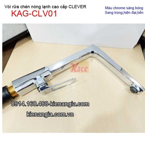 Vòi rửa chén nóng lạnh cao cấp Clever-KAG-CLV01
