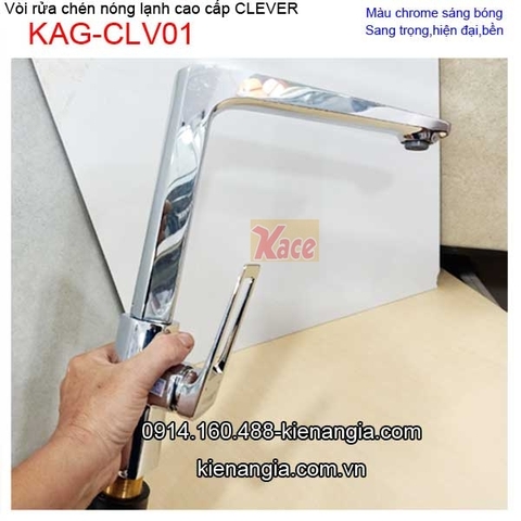 Vòi rửa chén nóng lạnh cao cấp Clever-KAG-CLV01