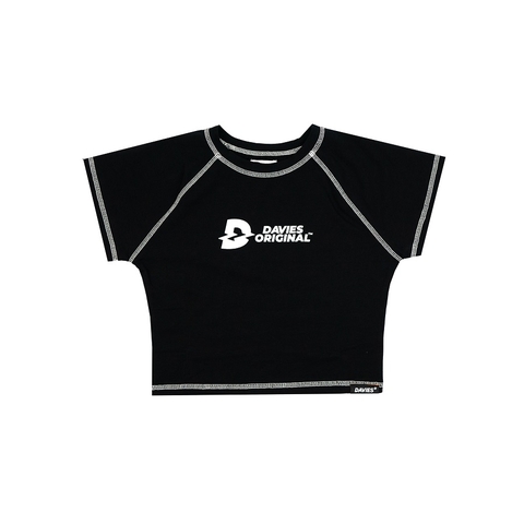 DSS Croptop Davies Seam-BLACK