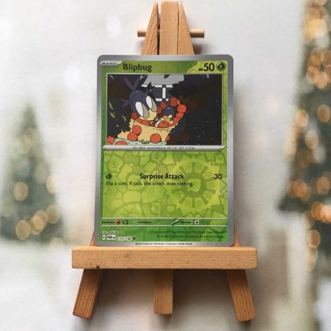 Thẻ hình Pokemon Blipbug 010/182 - Lá bài lẻ Paradox Rift Common Reverse Holo tiếng Anh chính hãng