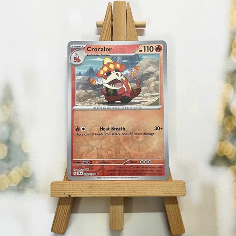 Thẻ hình Pokemon Crocalor 030/191 - Lá bài lẻ Surging Sparks Common Reverse Holo tiếng Anh chính hãng