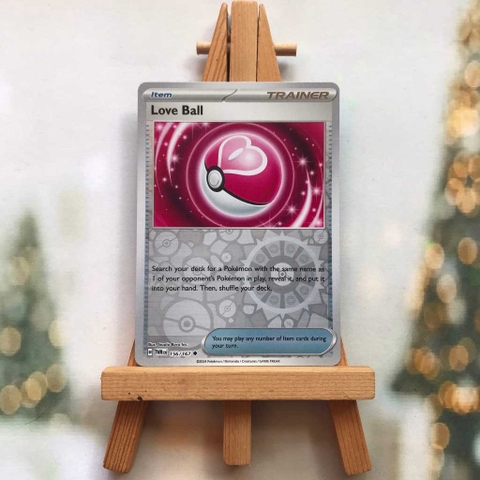 Thẻ Pokemon Love Ball 156/167 - Lá bài Scarlet&Violet Twilight Masquerade Uncommon Reverse Holo tiếng Anh chính hãng
