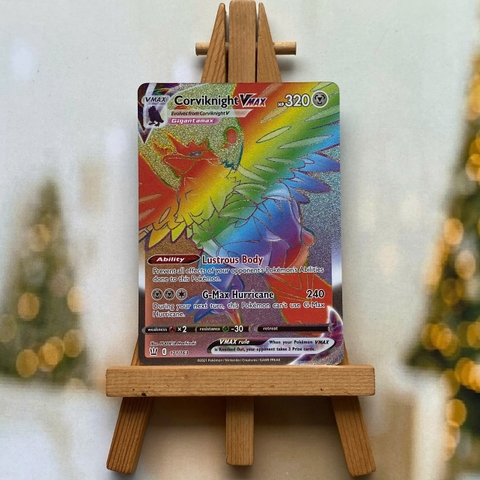 Thẻ hình Pokemon Corviknight VMAX 171/163 - Lá bài lẻ Battle Styles Hype Secret Rare tiếng Anh chính hãng