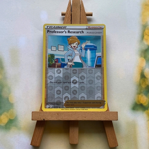 Thẻ hình Pokemon Professor's Research Juniper 060/072 - Lá bài lẻ Shining Fates Cosmos Holo Promo tiếng Anh chính hãng
