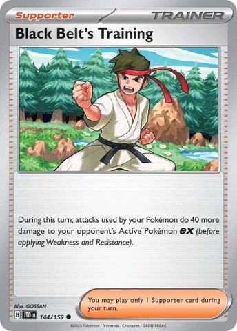Thẻ hình Pokemon Black Belt's Training 144/159 - Lá bài lẻ Journey Together Common tiếng Anh chính hãng