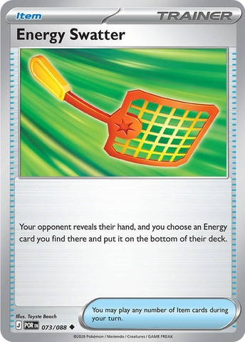 Thẻ hình Pokemon Energy Swatter 073/088 - Lá bài lẻ Perfect Order Uncommon tiếng Anh chính hãng