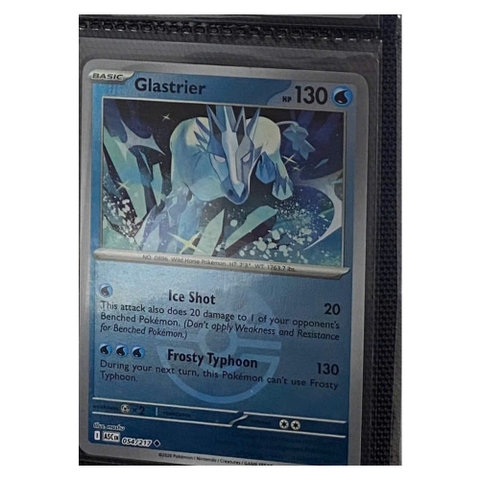 Thẻ hình Pokemon Glastrier 054/217 - Lá bài lẻ Ascended Heroes Uncommon Friend Ball Holo tiếng Anh chính hãng