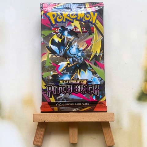 Gói thẻ bài Pitch Black Booster Pack tiếng Anh chính hãng - Túi mù lẻ Series Mega Pokemon TCG