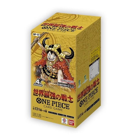 Hộp thẻ bài One Piece Card Game OP-17 世界最強の戦士 tiếng Nhật chính hãng - Japan Onepiece Booster Box SEALED