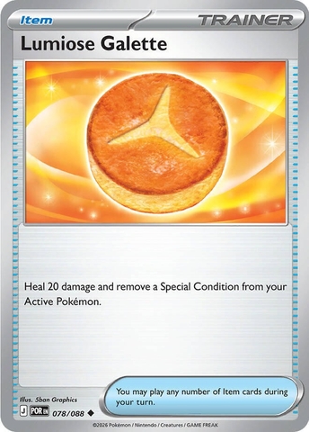 Thẻ hình Pokemon Lumiose Galette 078/088 - Lá bài lẻ Perfect Order Uncommon tiếng Anh chính hãng