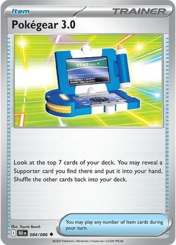 Thẻ hình Pokemon Pokegear 3.0 084/086 - Lá bài lẻ Black Bolt Uncommon tiếng Anh chính hãng