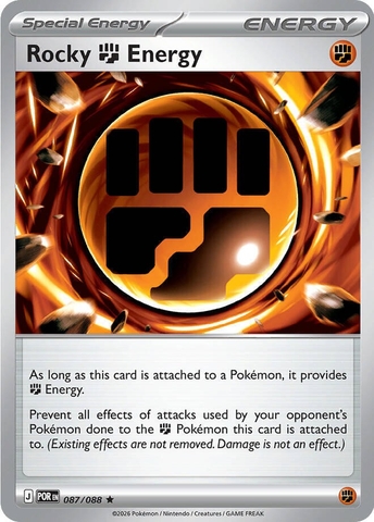 Thẻ hình Pokemon Rocky Fighting Energy 087/088 - Lá bài lẻ Perfect Order Holo Rare tiếng Anh chính hãng