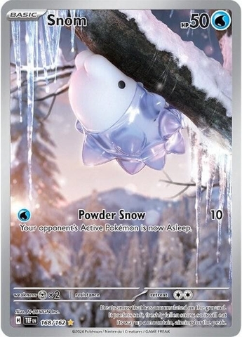 Thẻ hình Pokemon Snom 168/162 - Lá bài lẻ Temporal Forces Illustration Rare tiếng Anh chính hãng