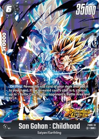 Thẻ hình Dragon Ball Son Gohan : Childhood FS09-10 Super Rare - Lá bài lẻ Shallot FS09 tiếng Nhật chính hãng