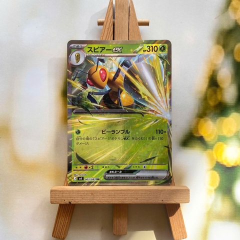 Thẻ hình Pokemon Beedrill ex RR 003/083 - Lá bài lẻ Ninja Spinner M4 tiếng Nhật chính hãng