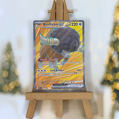 Thẻ hình Pokemon Bouffalant ex 162/086 - Lá bài lẻ White Flare Ultra Rare tiếng Anh chính hãng