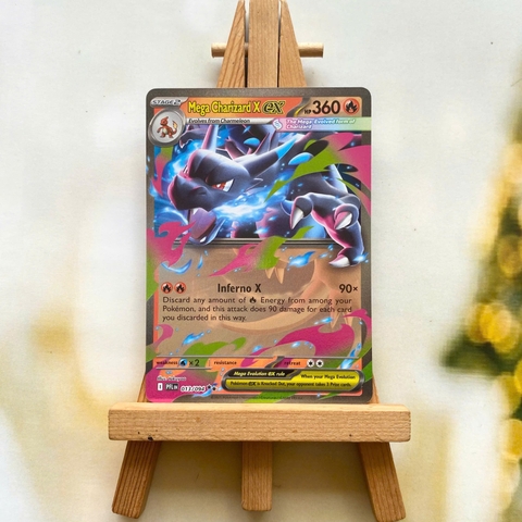 Thẻ hình Pokemon Mega Charizard X ex 013/094 - Lá bài lẻ Phantasmal Flames Double Rare tiếng Anh chính hãng
