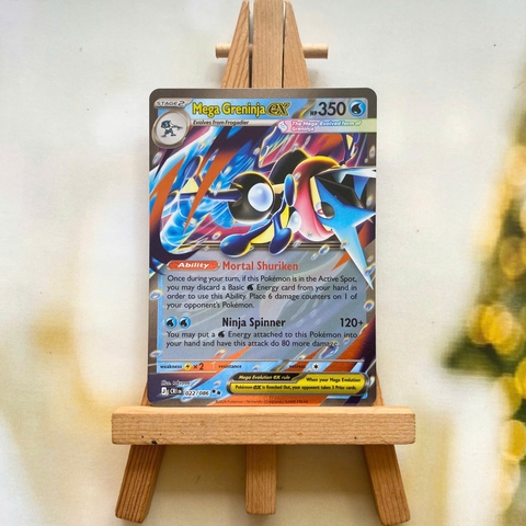Thẻ hình Pokemon Mega Greninja ex 022/086 - Lá bài lẻ Chaos Rising Double Rare tiếng Anh chính hãng