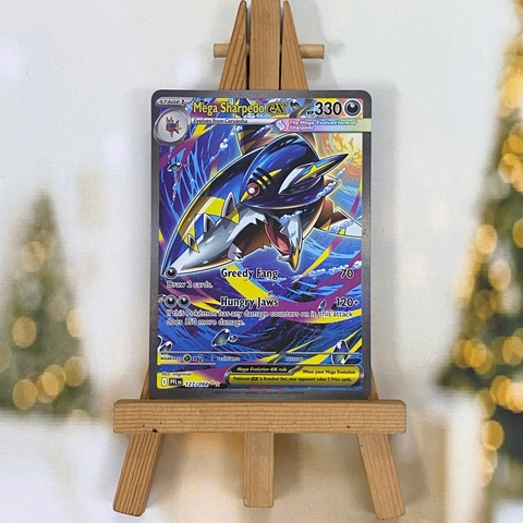 Thẻ hình Pokemon Mega Sharpedo ex 127/094 - Lá bài lẻ Phantasmal Flames Special Illustration Rare tiếng Anh chính hãng