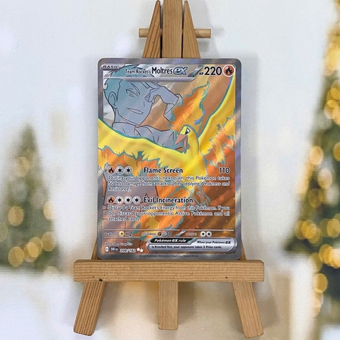 Thẻ hình Pokemon Team Rocket's Moltres ex 208/182 - Lá bài lẻ Destined Rivals Ultra Rare tiếng Anh chính hãng