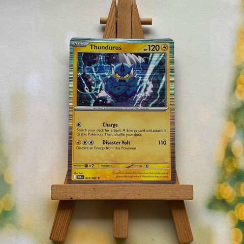 Thẻ hình Pokemon Thundurus 033/086 - Lá bài lẻ Black Bolt Holo Rare tiếng Anh chính hãng