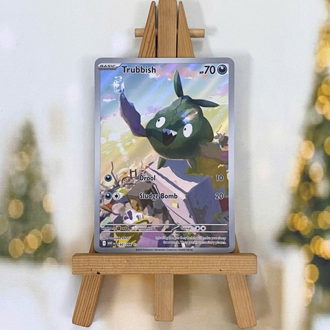 Thẻ hình Pokemon Trubbish 140/086 - Lá bài lẻ White Flare Illustration Rare tiếng Anh chính hãng
