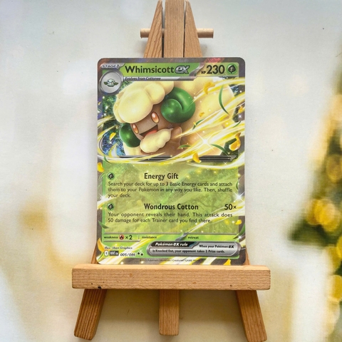 Thẻ hình Pokemon Whimsicott ex 005/086 - Lá bài lẻ White Flare Ultra Rare tiếng Anh chính hãng