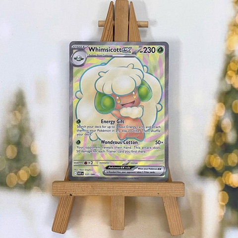 Thẻ hình Pokemon Whimsicott ex 157/086 - Lá bài lẻ White Flare Full Art Ultra Rare tiếng Anh chính hãng