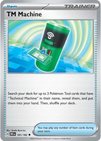 Thẻ hình Pokemon TM Machine 181/182 - Lá bài lẻ Destined Rivals Uncommon tiếng Anh chính hãng