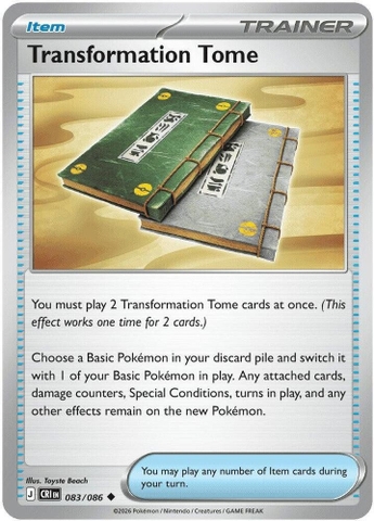 Thẻ hình Pokemon Transformation Tome 083/086 - Lá bài lẻ Chaos Rising Uncommon tiếng Anh chính hãng