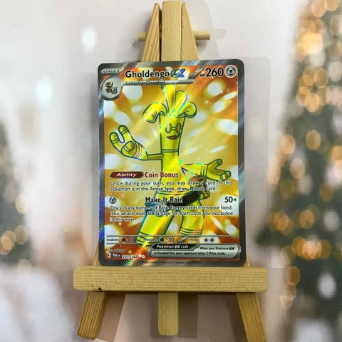 Thẻ hình Pokemon Gholdengo ex 231/182 - Lá bài lẻ Paradox Rift Full Art Secret Rare tiếng Anh chính hãng
