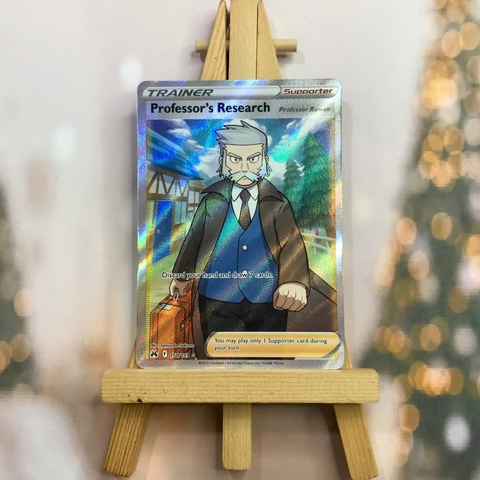 Thẻ hình Pokemon Professor's Research 150/159 -Lá bài Sword&Shiled Crown Zenith Full Art Ultra Rare tiếng Anh chính hãng