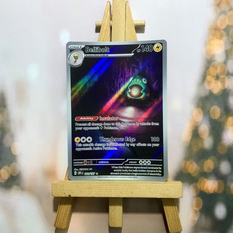 Thẻ hình Pokemon Bellibolt 201/197 - Lá bài lẻ Obsidian Flames Illustration Rare tiếng Anh chính hãng