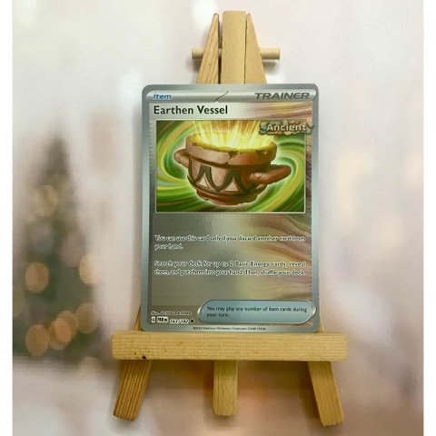 Thẻ hình Pokemon Earthen Vessel 163/182 - Lá bài lẻ Scarlet Violet Paradox Rift Uncommon Reverse Holo tiếng Anh