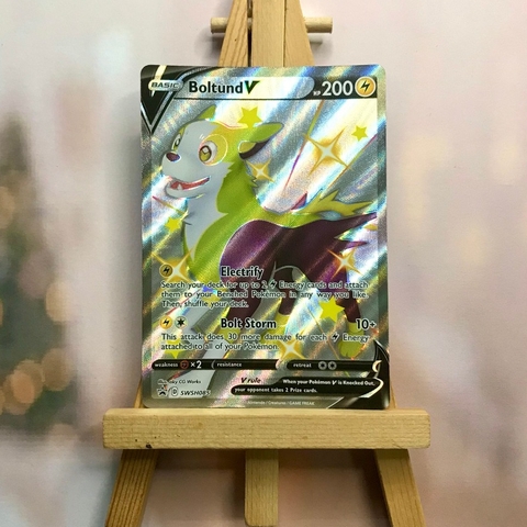 Thẻ hình Pokemon Boltund V SWSH085 - Lá bài lẻ Sword & Shield Shiny Promo tiếng Anh chính hãng