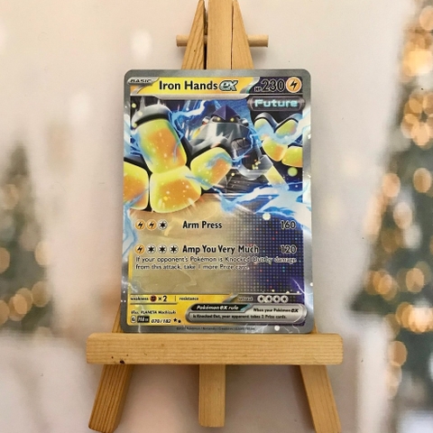 Thẻ hình Pokemon Iron Hands ex 070/182 - Lá bài Scarlet & Violet: Paradox Rift Ultra Rare tiếng Anh chính hãng