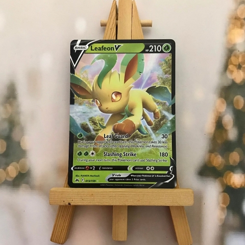 Thẻ hình Pokemon Leafeon V 013/159 - Lá bài lẻ Crown Zenith Ultra Rare tiếng Anh chính hãng