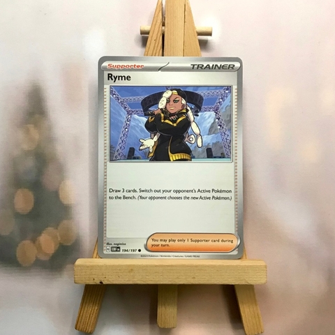 Thẻ hình Pokemon Ryme 194/197 - Lá bài Scarlet & Violet: Obsidian Flames Common Reverse Holo tiếng Anh chính hãng