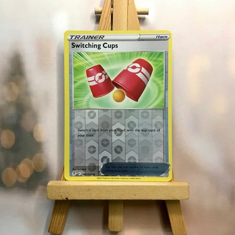 Thẻ hình Pokemon Switching Cups 162/203 - Lá bài lẻ Evolving Skies Uncommon Reverse Holo tiếng Anh chính hãng
