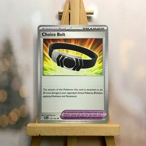 Thẻ hình Pokemon Choice Belt 176/193 - Lá bài lẻ Paldea Evolved Uncommon Reverse Holo tiếng Anh chính hãng