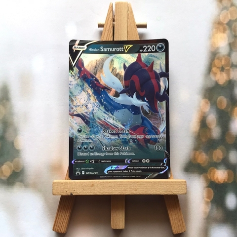 Thẻ hình Pokemon Hisuian Samurott V SWSH239 - Lá bài lẻ Promo tiếng Anh chính hãng