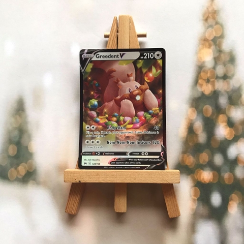 Thẻ hình Pokemon Greedent V 120/159 - Lá bài lẻ Crown Zenith Ultra Rare tiếng Anh chính hãng