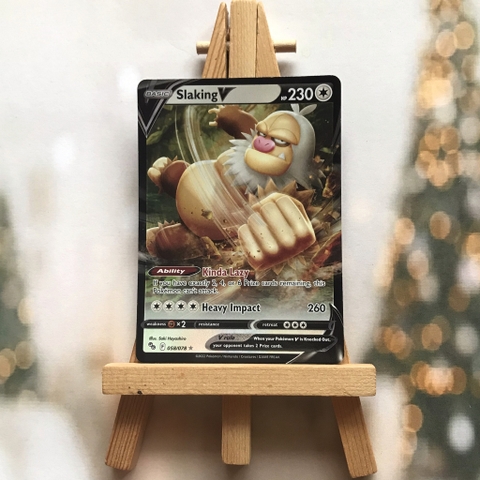 Thẻ hình Slaking V 058/078 - Lá bài lẻ Pokemon Go Ultra Rare tiếng Anh chính hãng