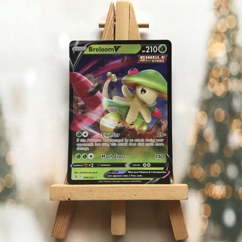 Thẻ hình Pokemon Breloom V 006/264 - Lá bài Fusion Strike Ultra Rare tiếng Anh chính hãng